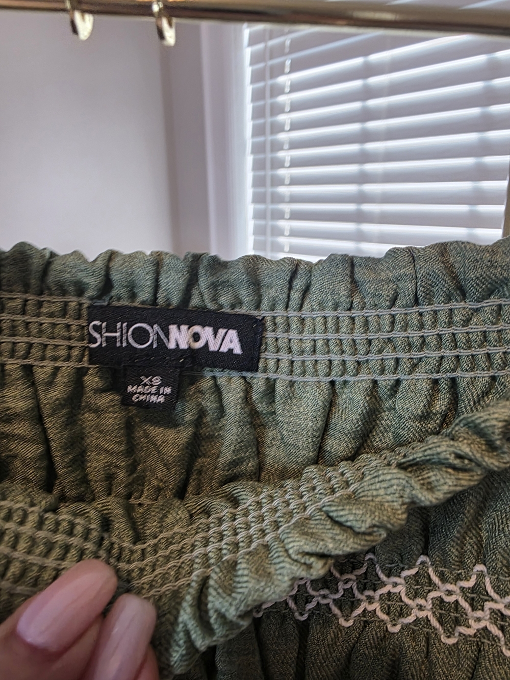 Strapless Smocked Green Romper Set - NWOT - Picture 8 of 11